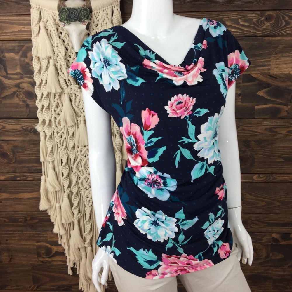 NY &‎ Co. | Floral Drape Blouse